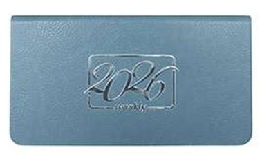 Планинг датированный 2026, ФЛОРЕНЦИЯ небесно-голубой, 165х90 мм, 64 листа, 310120