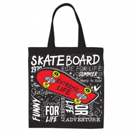 Сумка-шоппер ArtSpace "Skate", 31х39 см , с карманом, HB_50128